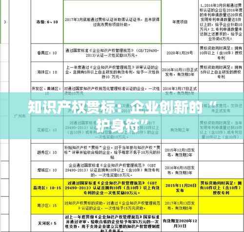 知识产权贯标：企业创新的“护身符”