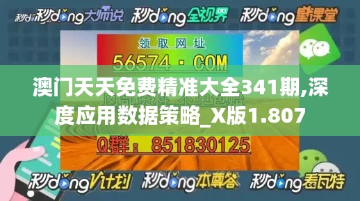 澳门天天免费精准大全341期,深度应用数据策略_X版1.807