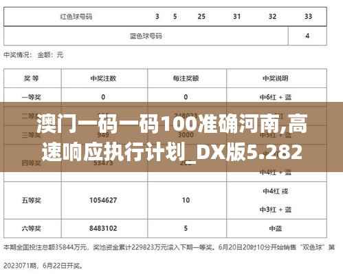 澳门一码一码100准确河南,高速响应执行计划_DX版5.282