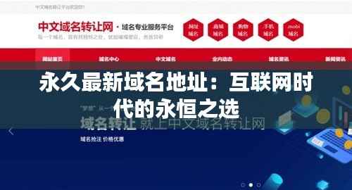 永久最新域名地址：互联网时代的永恒之选