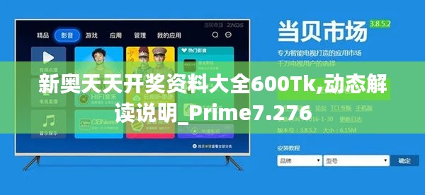 新奥天天开奖资料大全600Tk,动态解读说明_Prime7.276