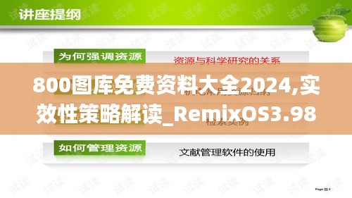 800图库免费资料大全2024,实效性策略解读_RemixOS3.984