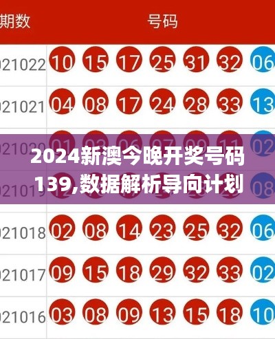 2024新澳今晚开奖号码139,数据解析导向计划_V3.229