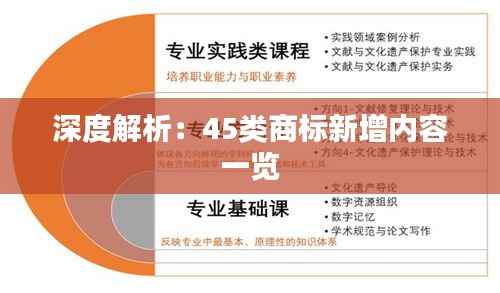 深度解析：45类商标新增内容一览