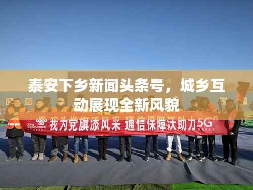 泰安下乡新闻头条号，城乡互动展现全新风貌