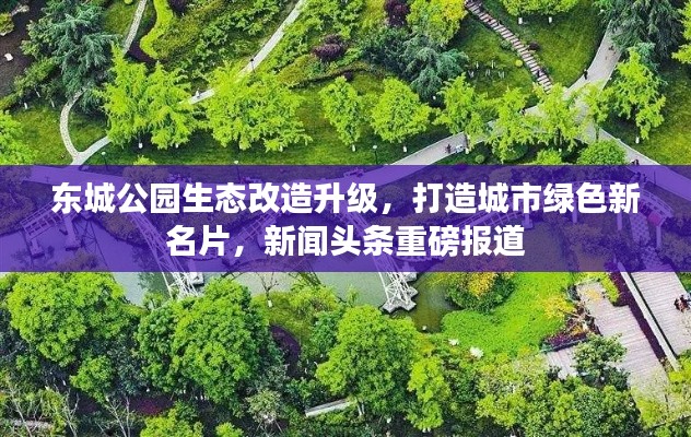 东城公园生态改造升级，打造城市绿色新名片，新闻头条重磅报道