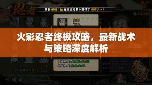 火影忍者终极攻略，最新战术与策略深度解析