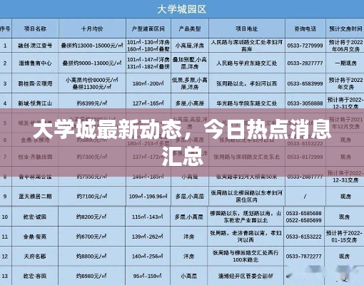 大学城最新动态，今日热点消息汇总